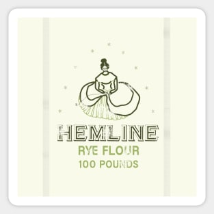 Hemline Rye Floursack Sticker